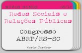 "Redes Sociais e Relações Públicas" - Karla Cardoso