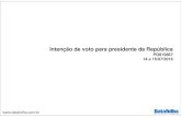 Relatório detalhado Datafolha - pesquisa intenção de voto presidente da república 2018