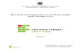 Manual de Orientação para Uso de Mídias Sociais pelas CECOMs ...