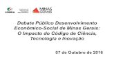 Debate Público Desenvolvimento Econômico-Social de Minas ...