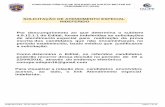 SOLICITAÇÃO DE ATENDIMENTO ESPECIAL INDEFERIDO Por ...