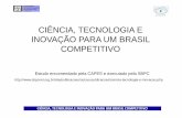 CIÊNCIA, TECNOLOGIA E INOVAÇÃO PARA UM BRASIL ...