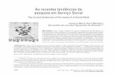 As recentes tendências da pesquisa em Serviço Social
