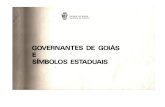 Page 1 GOVERNANTES DE GOIS E SMBOLOS ESTADUAIS