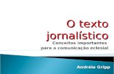 O texto jornalístico na comunicação eclesial