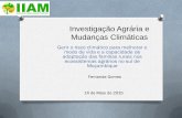 [IIAM] Fernanda Gomes - Investigação Agrária e Mudanças Climáticas