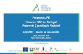 LIFE PAYT Launching Event: Histórico LIFE em Portugal - Projeto de Capacitação Nacional