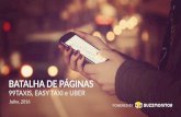 Batalha de páginas   easy taxi, 99 taxis e uber