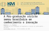 A Pós-Graduação stricto sensu brasileira em Conhecimento e Inovação
