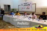 Fotos debate candidatos a prefeito, Rádio Clube e Infosaj,  S.A.Jesus, 15.09.16