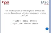 Mensuração da evolução das RECEITAS dos clubes brasileiros de futebol