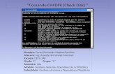 Uso del comando CHKDSK (Practica 2)
