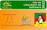 Palestra software livre socialmente justo, economicamente viável e tecnologicamente sustentável   dia da liberdade de software 2015