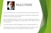Pedagogia do Oprimido.   Paulo Freire - primeiro e segundo capítulos