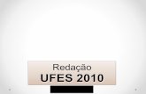 Prova de Redação da UFES-2010 resolvida e comentada