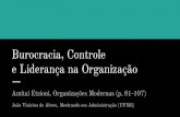 Burocracia, Controle e Liderança na Organização - Amitai Etzioni