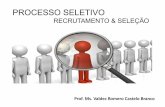 Processo seletivo recrutamento e seleção