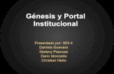 Genesis y portal institucional