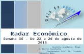 Radar Econômico - Semana 35