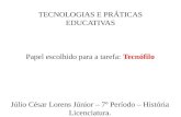 Tecnófilo - TECNOLOGIAS E PRÁTICAS EDUCATIVAS