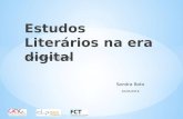 Estudos literários na era do digital - Sandra Boto