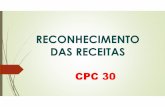 Reconhecimento das receitas cpc 30