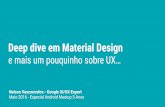 Deep Dive Material Design, e um pouquinho sobre mobile UX