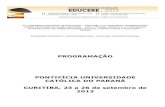 PROGRAMAÇÃO PONTIFÍCIA UNIVERSIDADE CATÓLICA DO ...