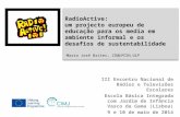 RadioActive: um projeto europeu de educação para os media em ambiente informal e os desafios de sustentabilidade
