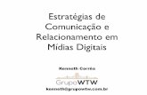 Estratégias de comunicação e relacionamento em mídias digitais
