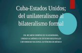 Cuba-Estados Unidos; del unilateralismo al bilateralismo formal