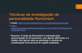 Técnicas de investigação de personalidade Rorschach