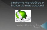 Síndrome metabólico e índice de mas corporal