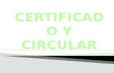 Certificados y circulares