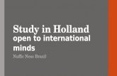 Study in Holland Pós-Graduação