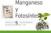 Bioquimica del Manganeso. Fotosintesis
