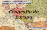 Geografia da Europa 2015-2016 - Artes - Literatura