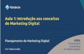 Aula 1 - Introdução aos Conceitos de Marketing Digital - Disciplina Planejamento Estratégico de Marketing Digital - MBA Mkt Digital - Prof Pedro Cordier