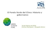 El Fondo Verde del Clima: Historia y gobernanza