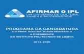 Programa de Candidatura-Jorge Veríssimo 2016-2020