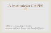 A instituição CAPES
