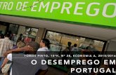 O Desemprego em Portugal