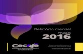 CECAFÉ - Relatório Mensal MAIO 2016
