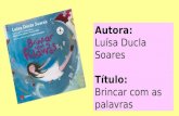 'Brincar com palavras' de Luísa Ducla Soares