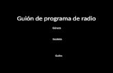 Estructura de programa de radio