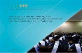 Avaliação de impacto da formação do instituto superior de administração pública