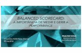 Balanced Scorecard: A Importância de Medir e Gerir a Performance