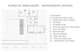 Plano de sinalização    restaurante central