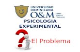 El problema- Psicologia experimental