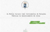 Slide Apresentação Intercom Sul - 2015 - As Mídias Sociais como instrumento de Relações Públicas no Gerenciamento de Crise
